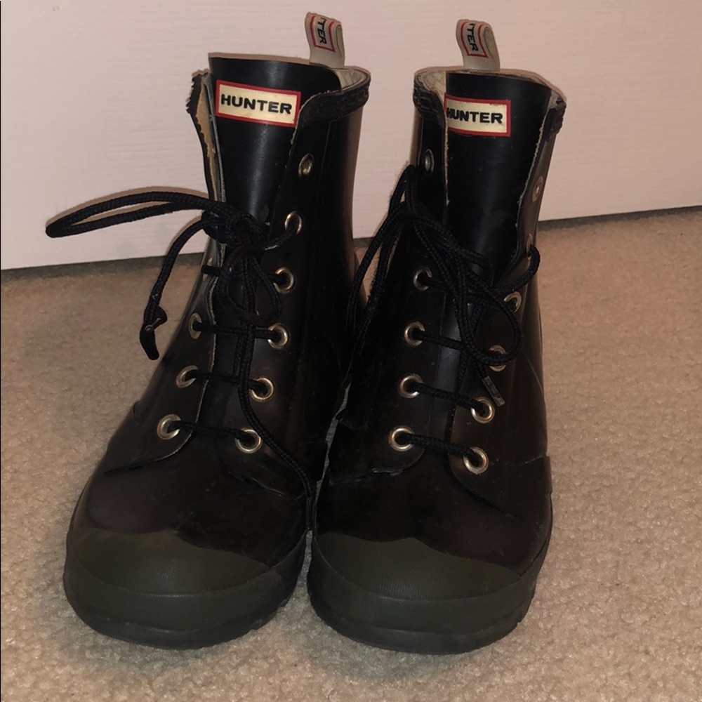 Hunter Short Laced Rain Boots